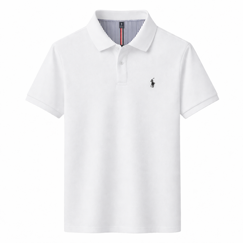 Casual Men's Polo with Embroidery