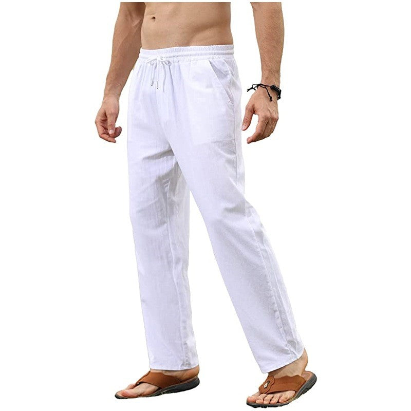 Men's Cotton Linen Pants Casual