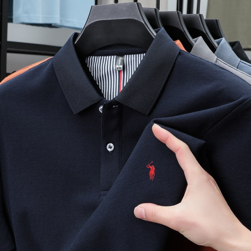 Casual Men's Polo with Embroidery