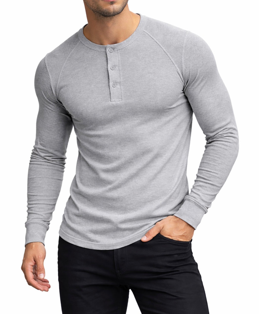 Men's Long Sleeve Button Down T-Shirts