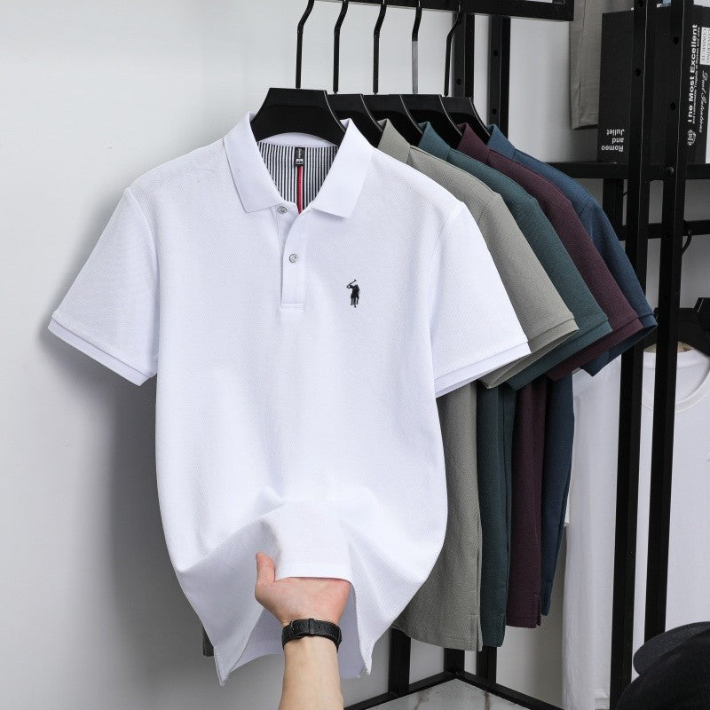 Casual Men's Polo with Embroidery