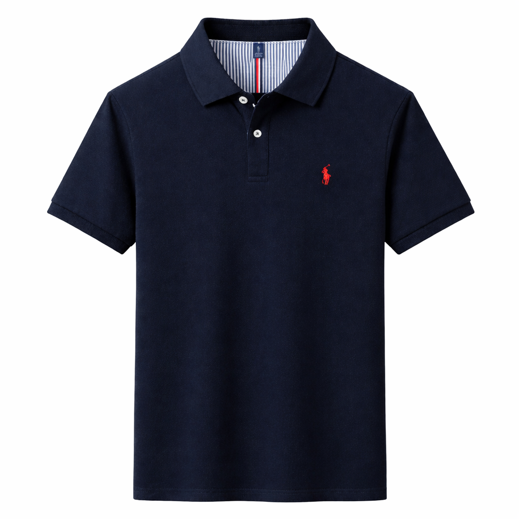 Casual Men's Polo with Embroidery