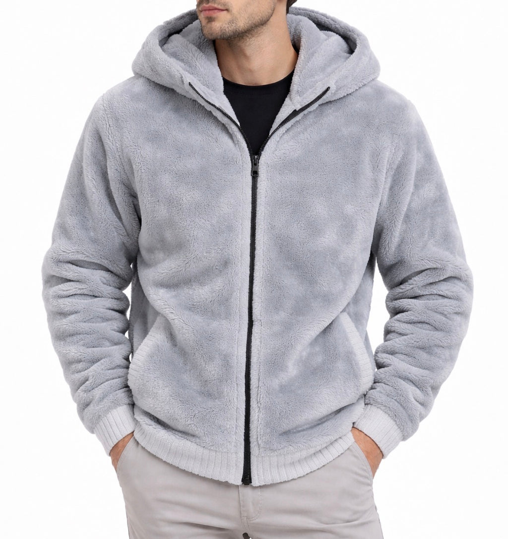 Men's Hoodie with Hood and Zipper