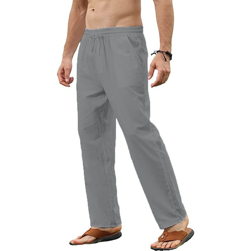 Men's Cotton Linen Pants Casual