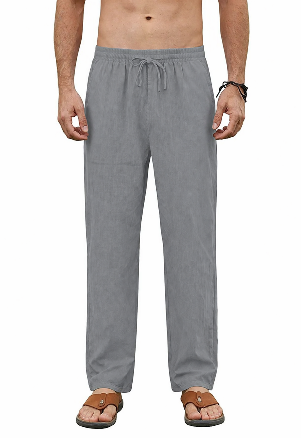 Men's Cotton Linen Pants Casual