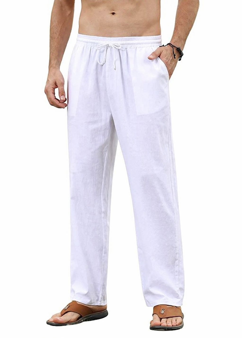 Men's Cotton Linen Pants Casual