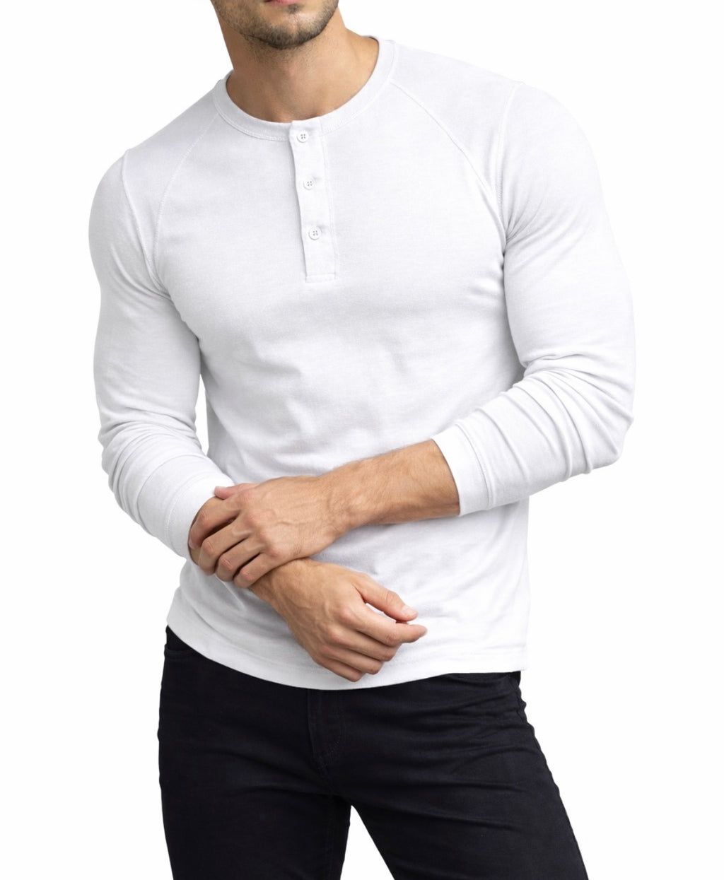 Men's Long Sleeve Button Down T-Shirts