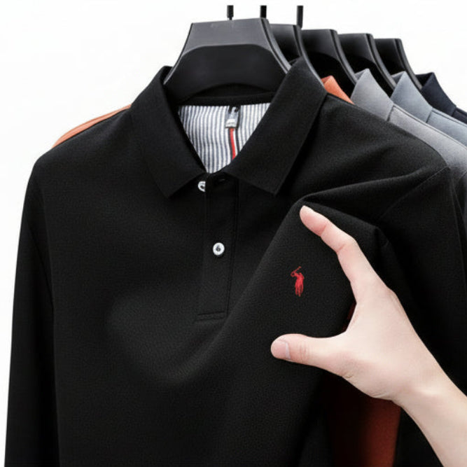 Casual Men's Polo with Embroidery